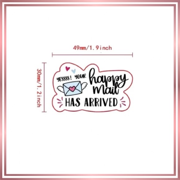 Set of 100 “Happy Mail has Arrived” stickers - Picture 4 of 4